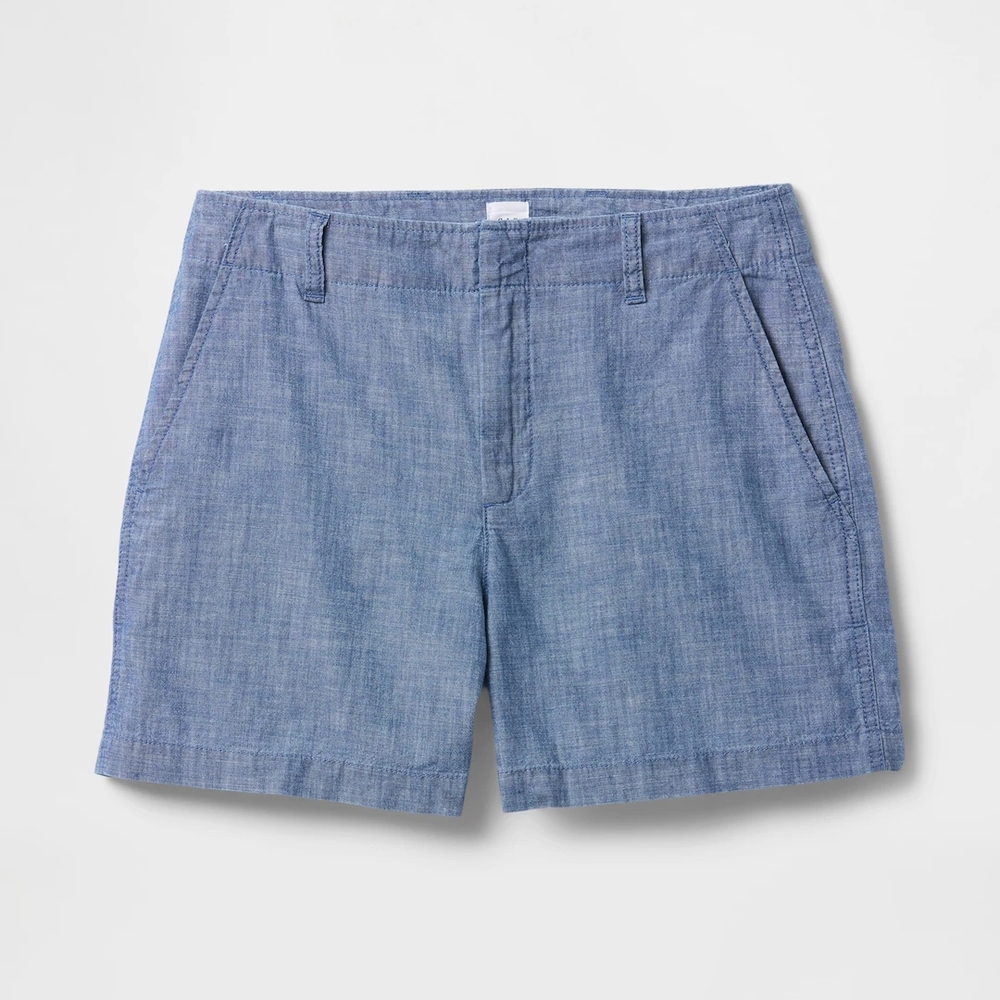 Blue Chambray Shorts 14P NWT